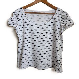 Philosophy Republic Dragonfly Top – White & Black – Size M